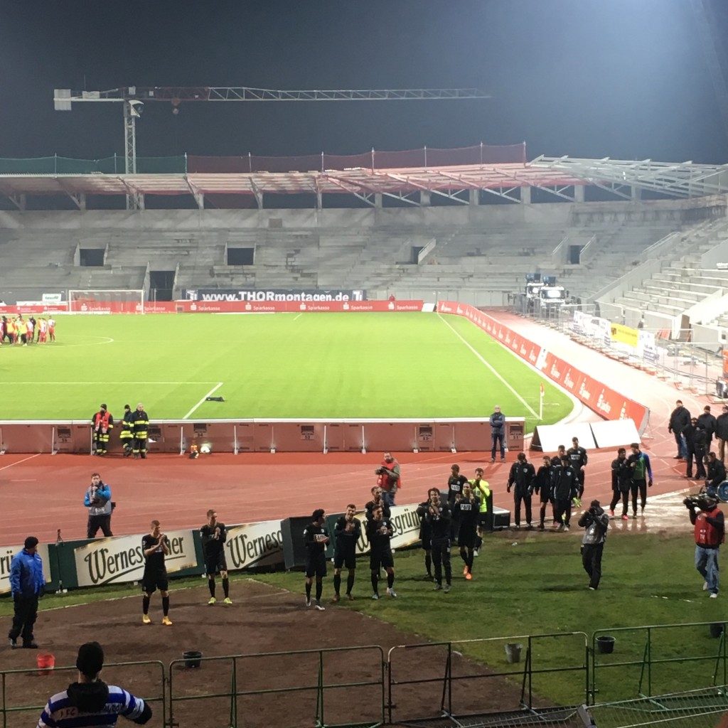Von einem Besuch im Steigerwaldstadion